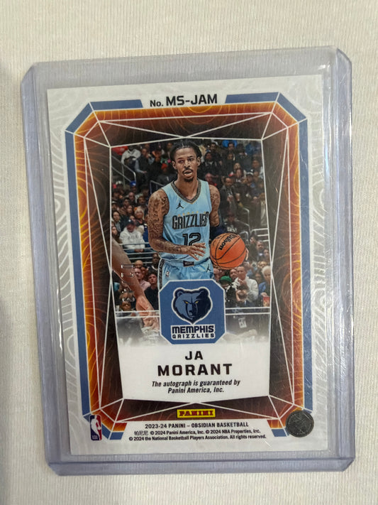 JA Morant obsidian 2/49 autograph￼