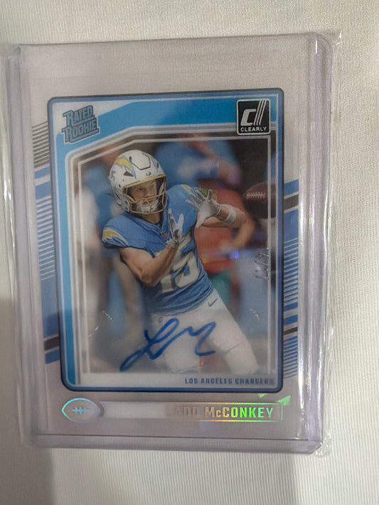 Donruss Ladd McConkey auto/17 rookie
