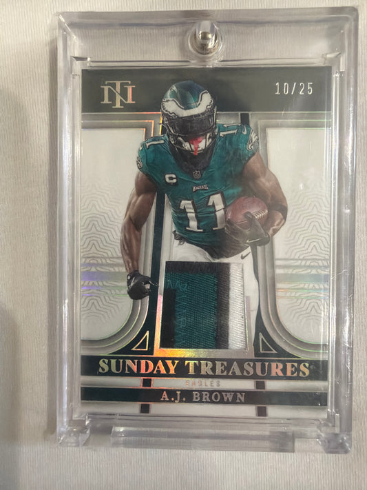 AJ Brown Sunday Treasures 10/25 patch