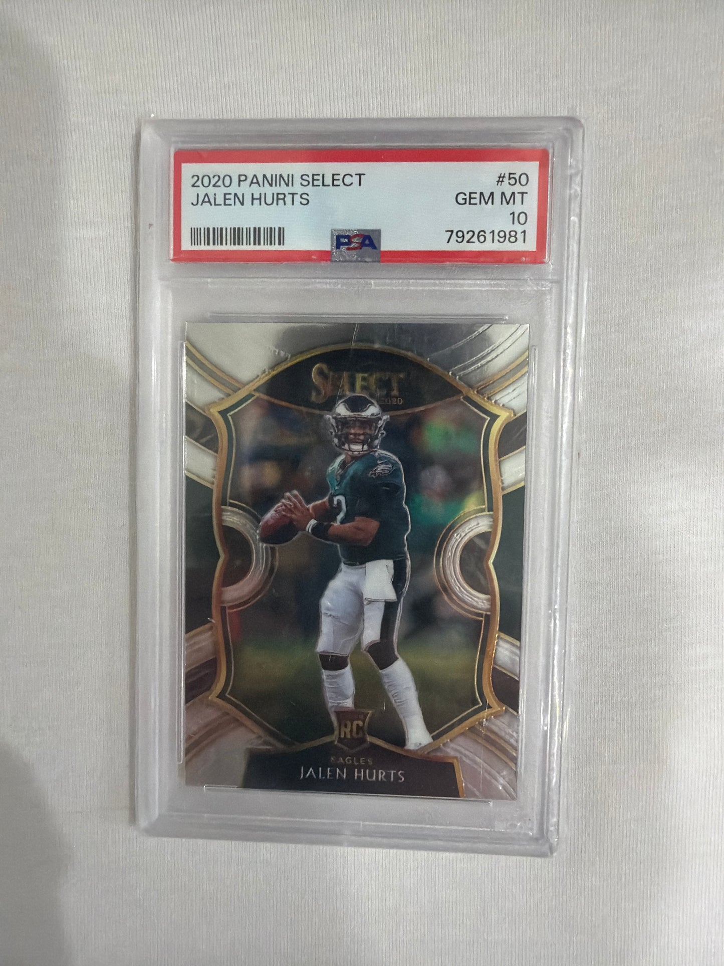 Jalen Hurts select rookie PSA 10
