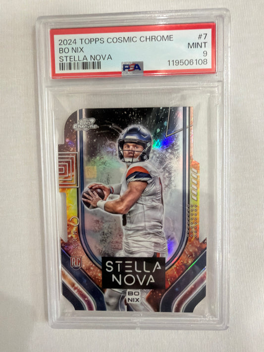 Bo Nix Stella Nova rookie PSA 9
